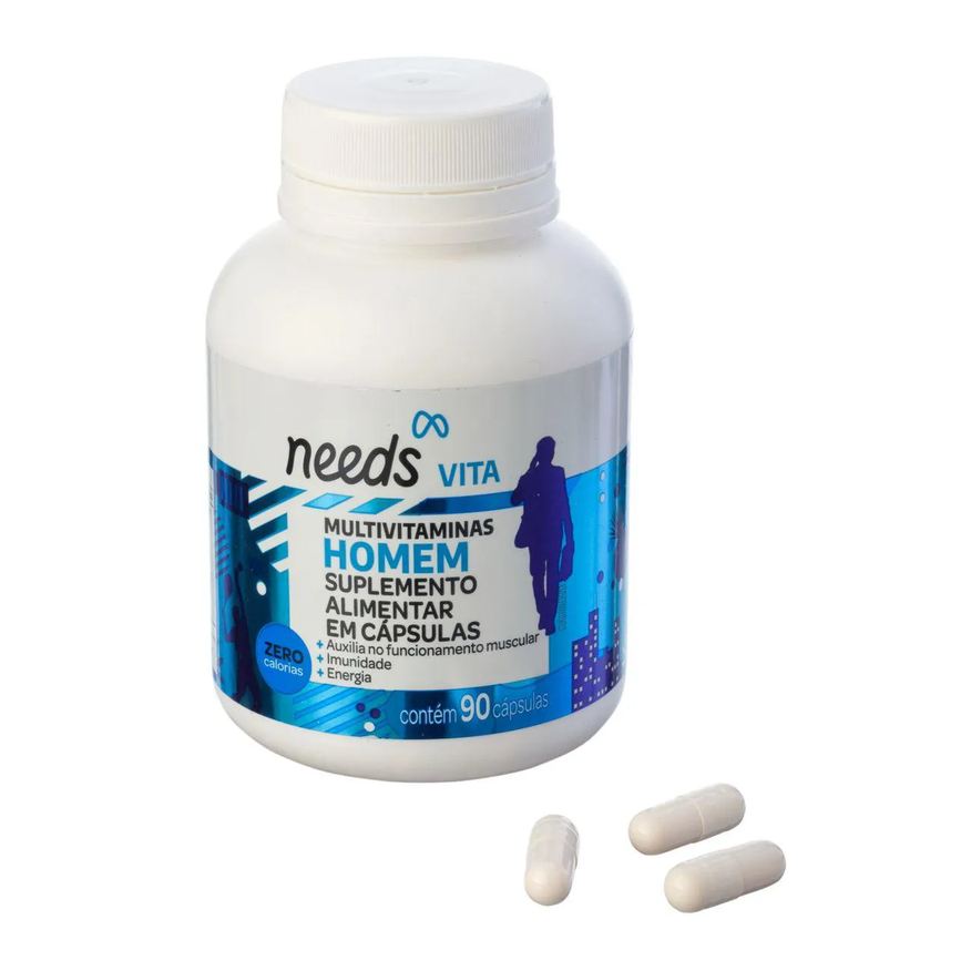 Needs Polivitamínico Vita Homem 90 cápsulas