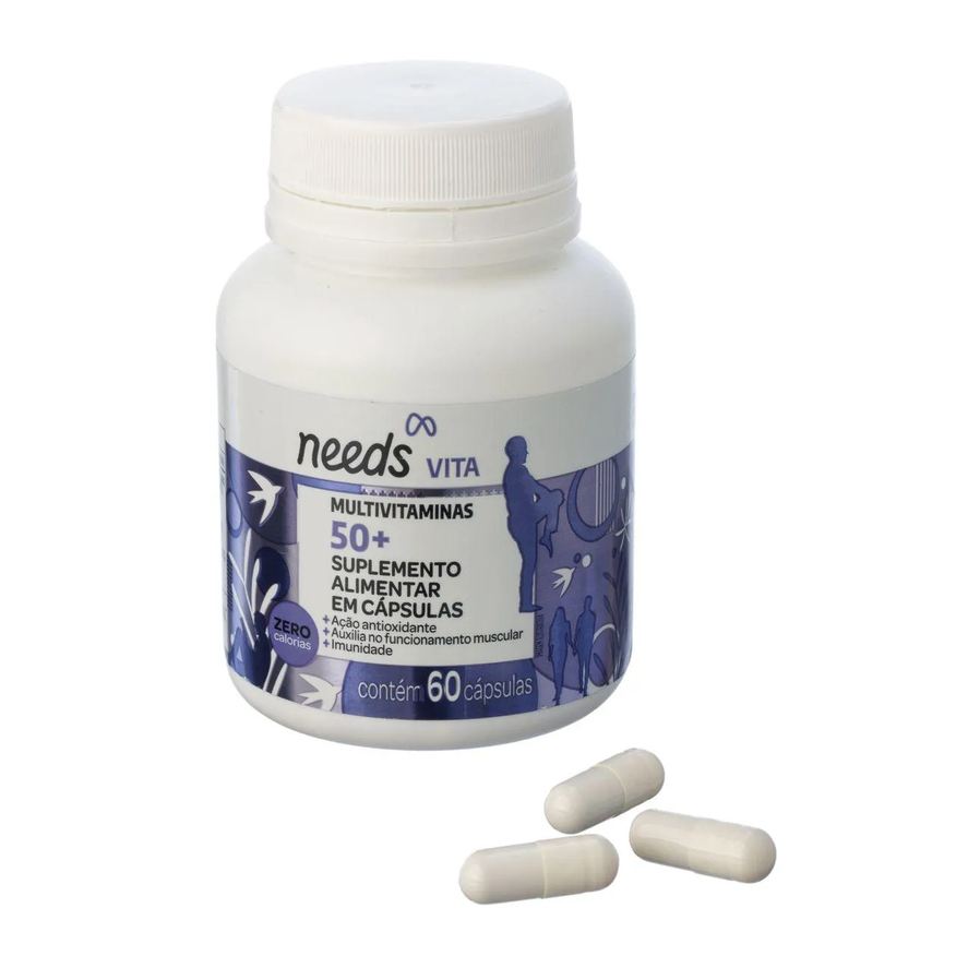 Needs Polivitamínico Vita 50+ 60 cápsulas