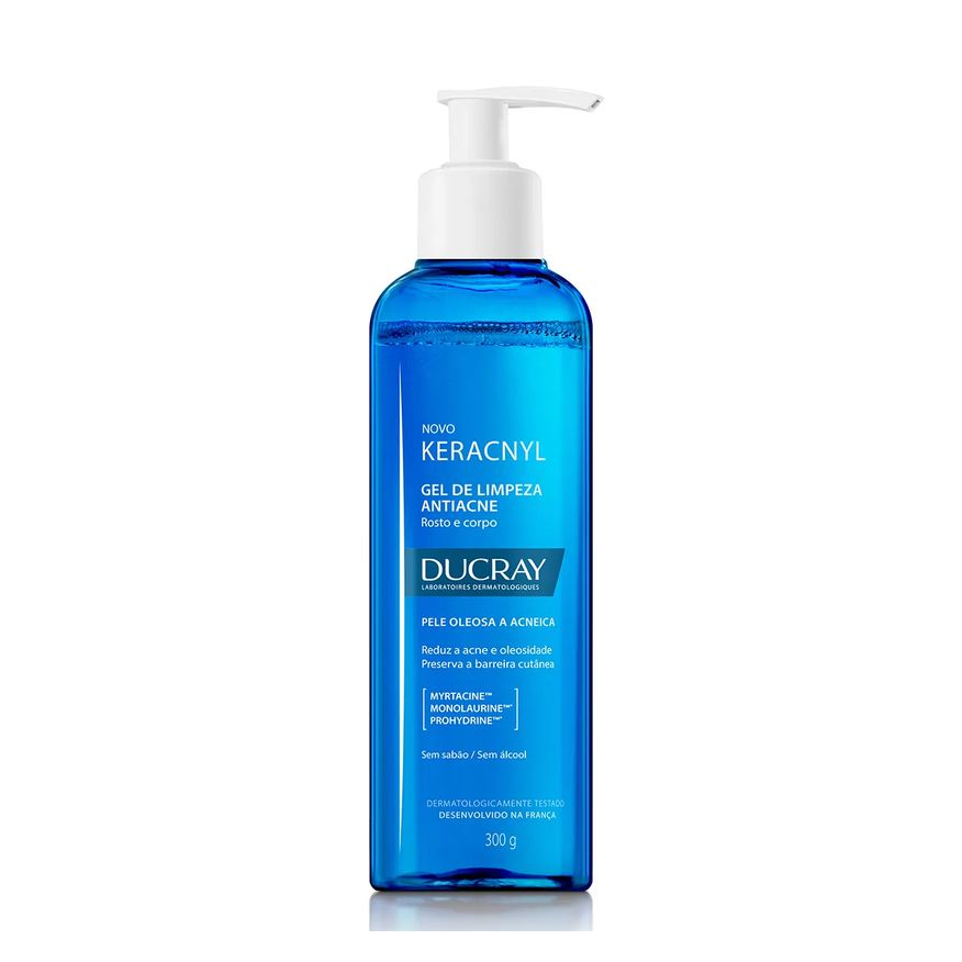 Keracnyl Gel de Limpeza Antiacne para Peles Oleosas a Acneicas 300g