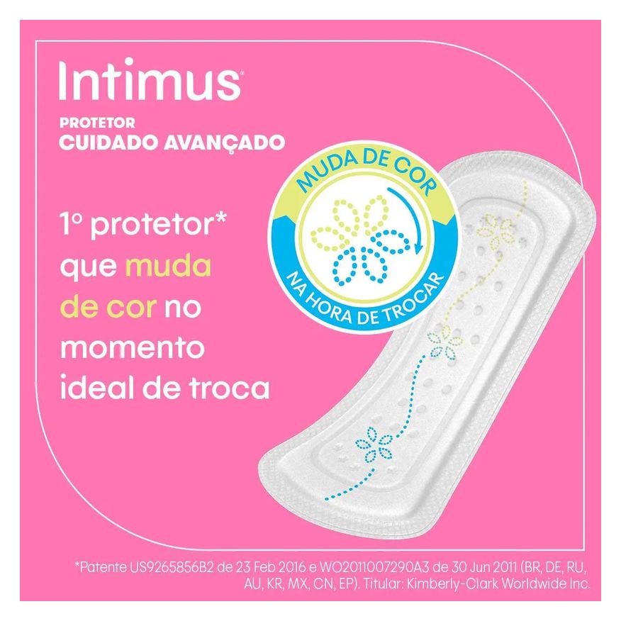 Diário Protetor Intimus com Indicador de Troca 80 unidades