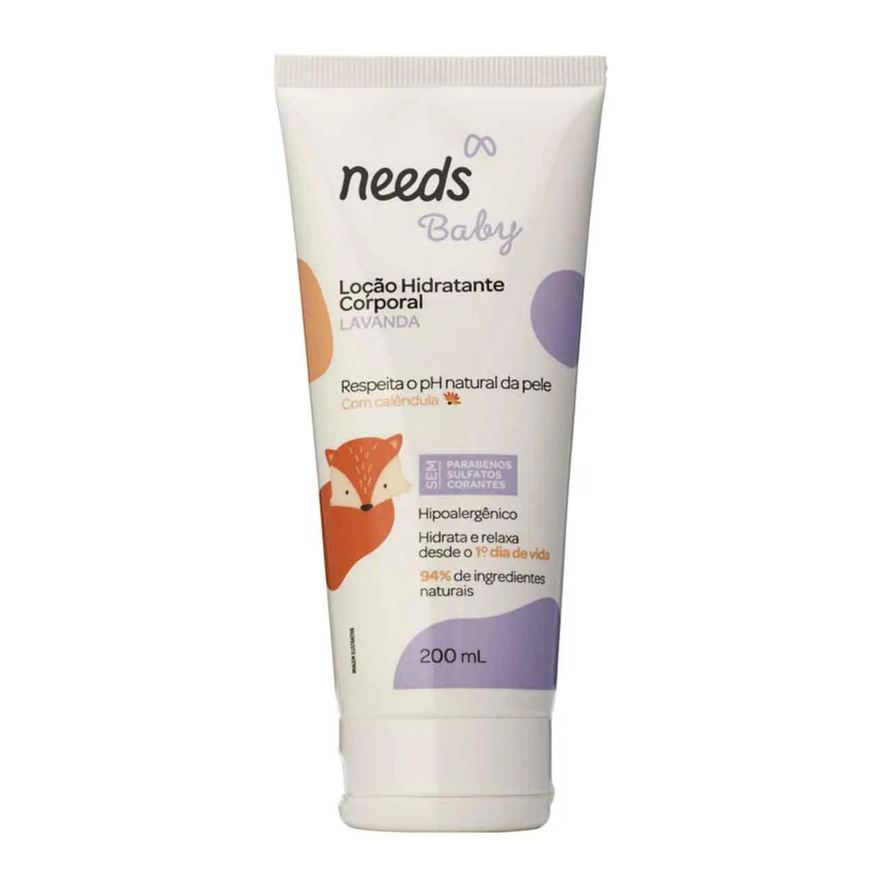 Needs Hidratante Corporal Infantil Baby Lavanda 200ml