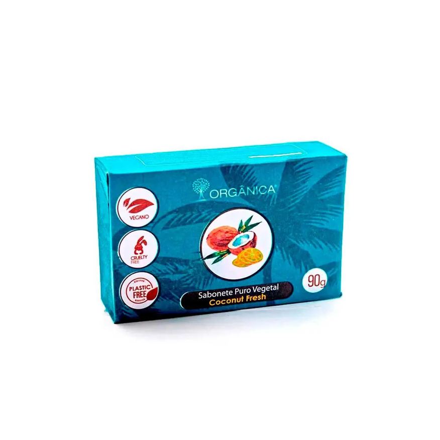 Organica Sabonete em Barra Puro Vegetal Orgânica Coconut Fresh 90g