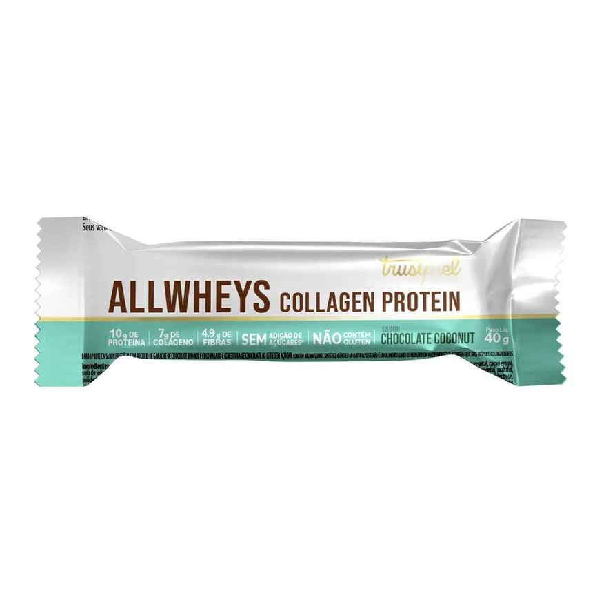 Trustfuel Barra de Proteína Always Collagen Protein Coco com Chocolate 40g