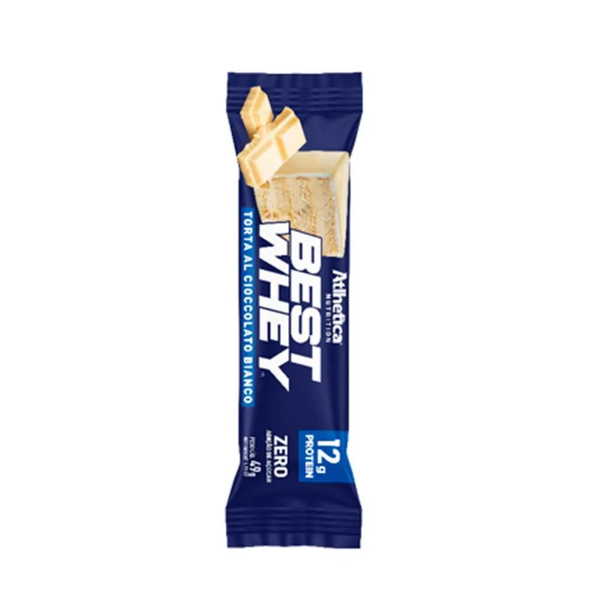 Best Whey Barra de Proteína Atlhetica Nutrition Torta Cioccolato Bianco 49g