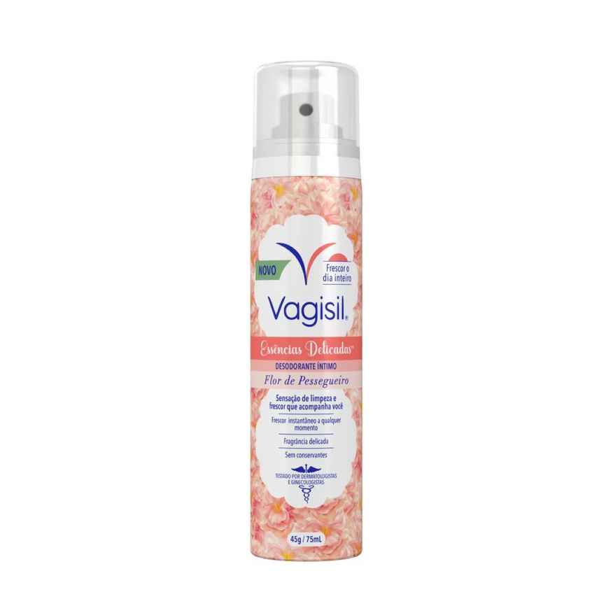 Vagisil Desodorante Íntimo Essências Delicadas Flor de Pessegueiro 75ml
