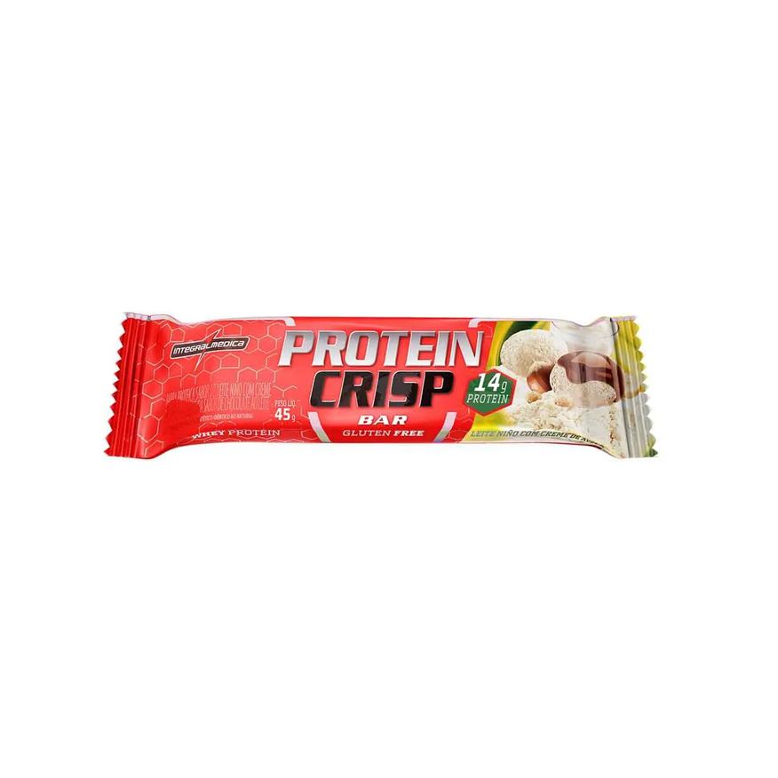Protein Barra de Proteína Integralmedica Crisp Bar Leite com Creme de Avelã 45g