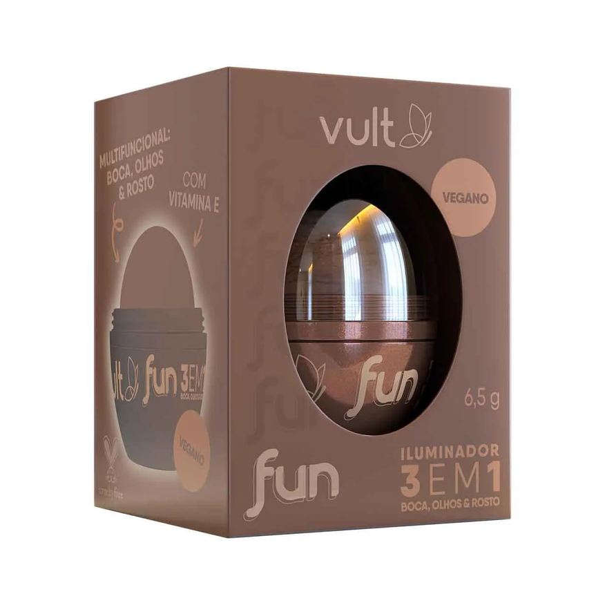 Vult Iluminador Fun 3 em 1 6,5g - Dourado Radiante