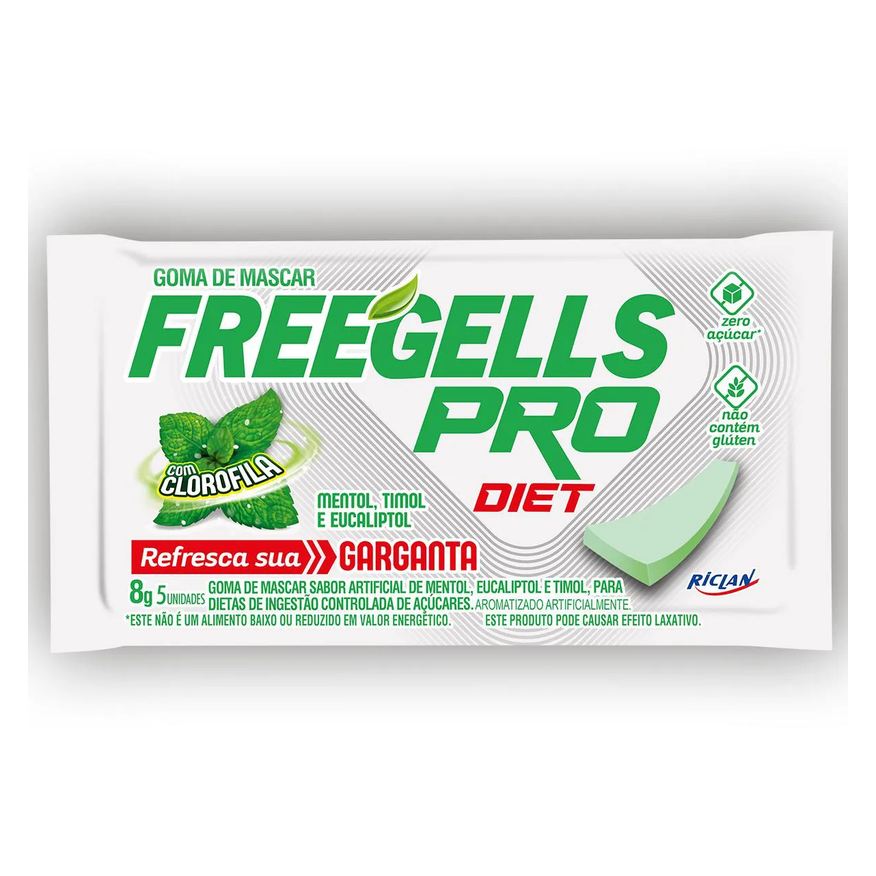 Pró Freegells Gum Diet Menta 8g