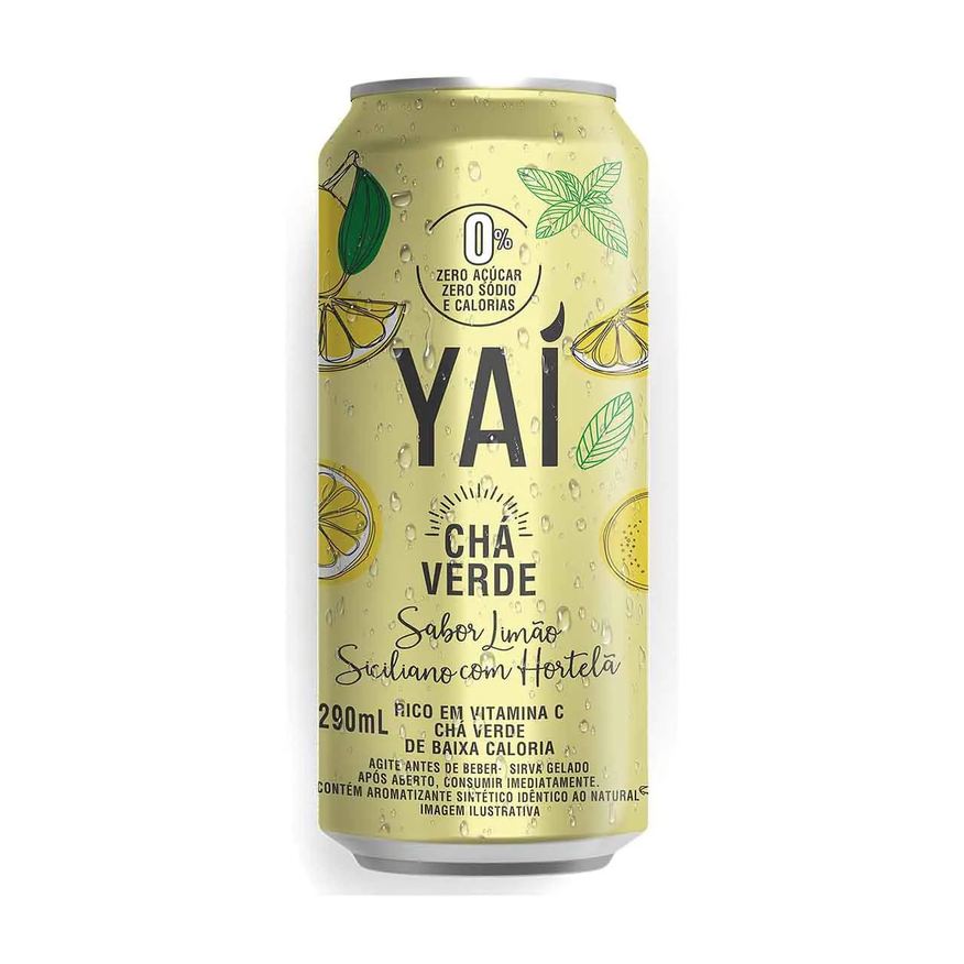Yai Chá Verde Yaí Sabor Limão Siciliano com Hortelã 90ml