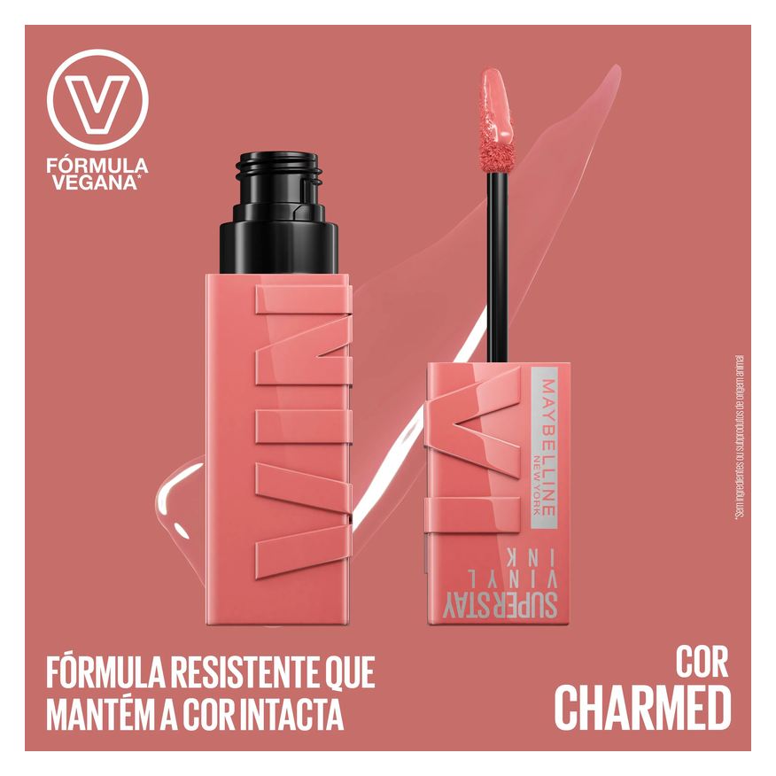 Maybelline Batom Líquido Superstay Vinyl Ink Efeito Espelhado 4,2ml - Charmed