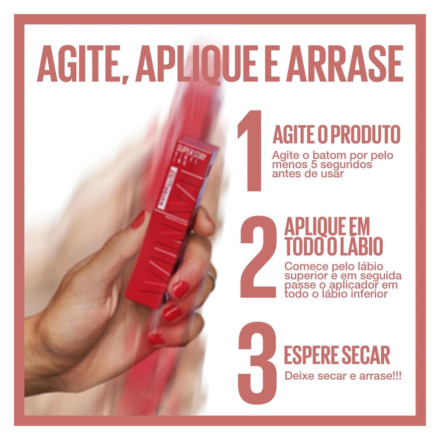 Maybelline Batom Líquido Superstay Vinyl Ink Efeito Espelhado 4,2ml - Charmed
