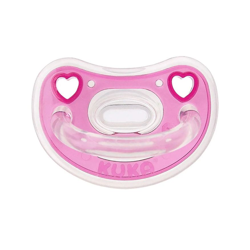 Kuka Chupeta Elegance Plus com Bico Ortodôntico Tamanho 2 Rosa - 1 unidade