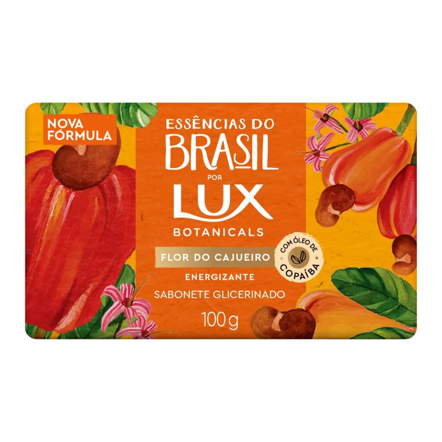 Lux Sabonete em Barra Botanicals Essências do Brasil Flor do Cajueiro 100g