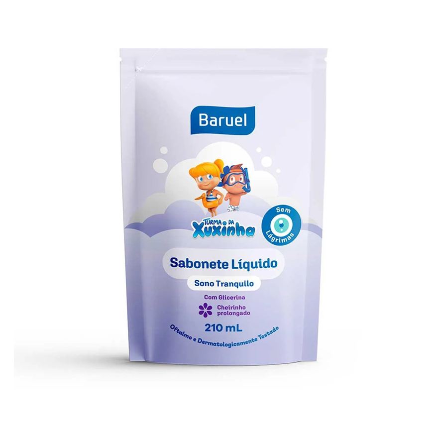 Xuxinha Sabonete Líquido Infantil Baruel Turma da Sono Tranquilo Refil 210ml