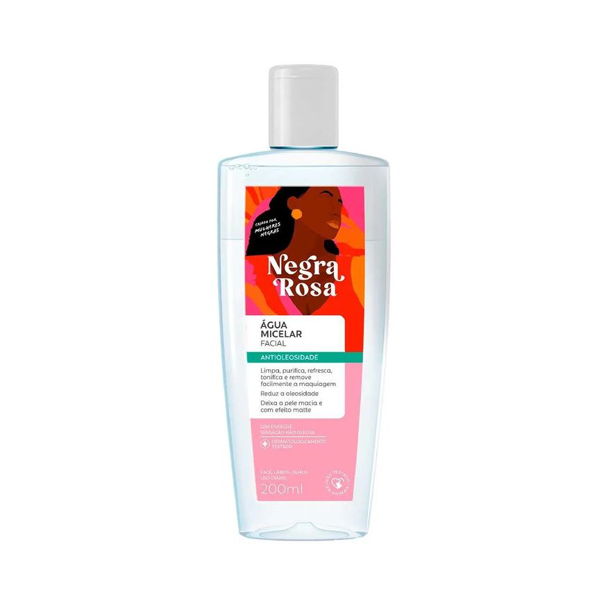 Negra Rosa Água Micelar Facial 200ml