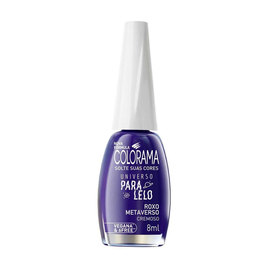 Colorama Esmalte Cremoso Universo Paralelo 8ml - Roxo Metaverso