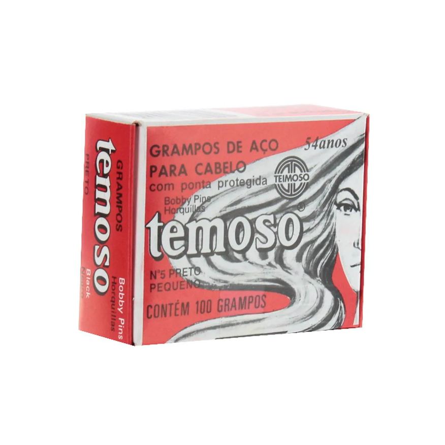 de Grampo Cabelo Temoso Preto N5 - 100 unidades