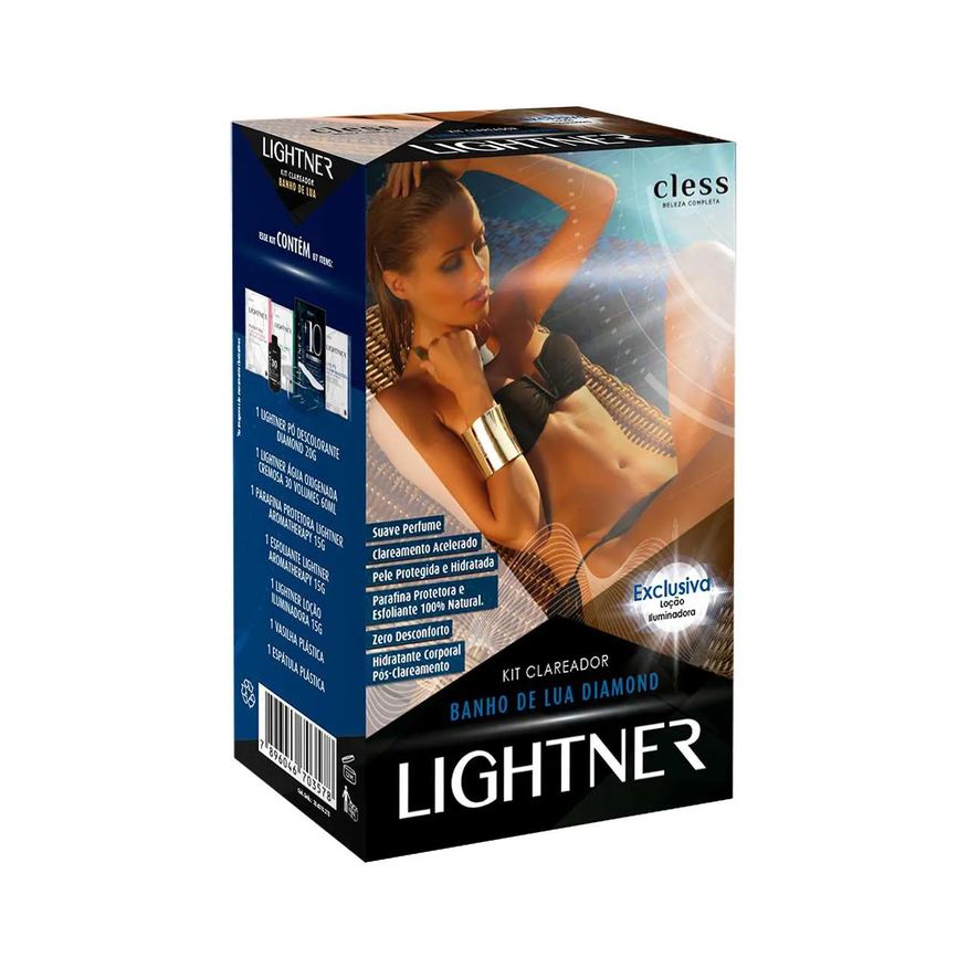 Clareador Kit de Pelos Banho de Lua Diamond Lightner com 7 itens