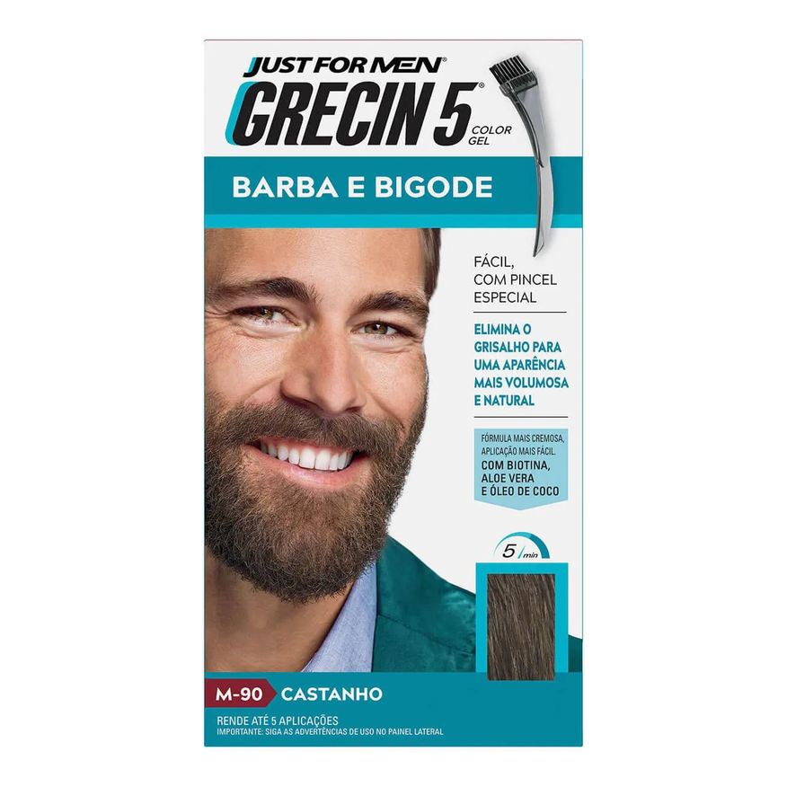 Bozzano Coloraçao Biocolor Homem Castanho Claro - Kit C / 6un