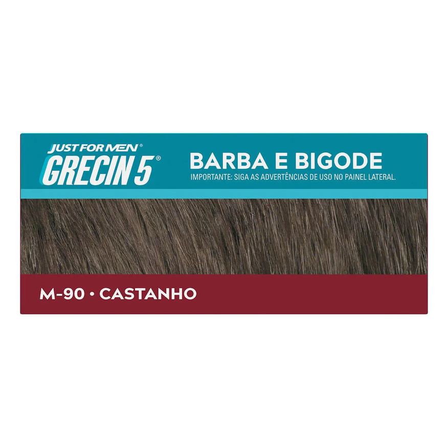 Grecin Tonalizante 5 Just For Men Color Gel Barba e Bigode - Castanho