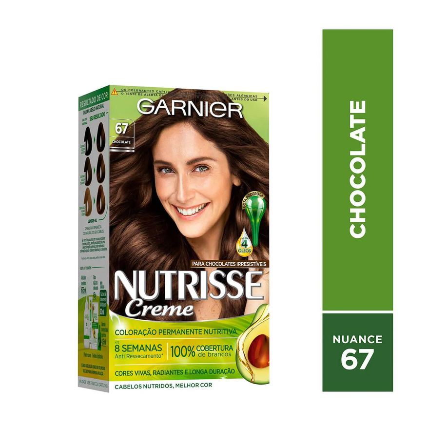 Nutrisse Tinta de Cabelo Permanente Creme - 67 Chocolate