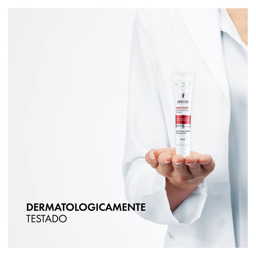 Vichy Ampola Capilar Dercos Energizante Tratamento Antiquebra Tratamento Concentrado Antiquebra Capilar 40ml