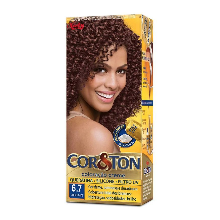 Cor&Ton Tinta de Cabelo Permanente Niely - 6.7 Chocolate