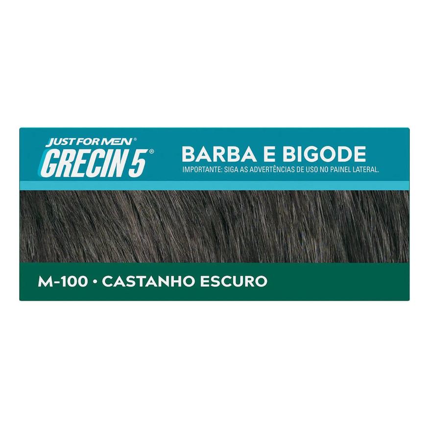 Grecin Tonalizante 5 Just For Men Color Gel Barba e Bigode - Castanho Escuro