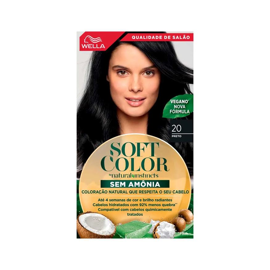 Soft Color Tinta de Cabelo Semi-Permanente - 20 Preto