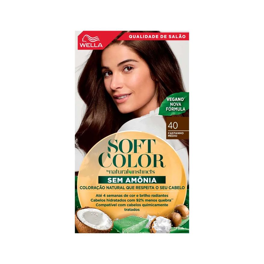Soft Color Tinta de Cabelo Semi-Permanente - 40 Castanho Médio