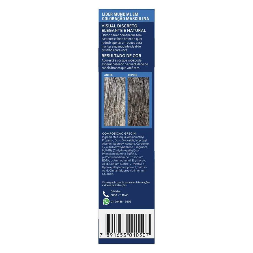 Tonalizante Gel Grecin Tons de Grisalho com 40g