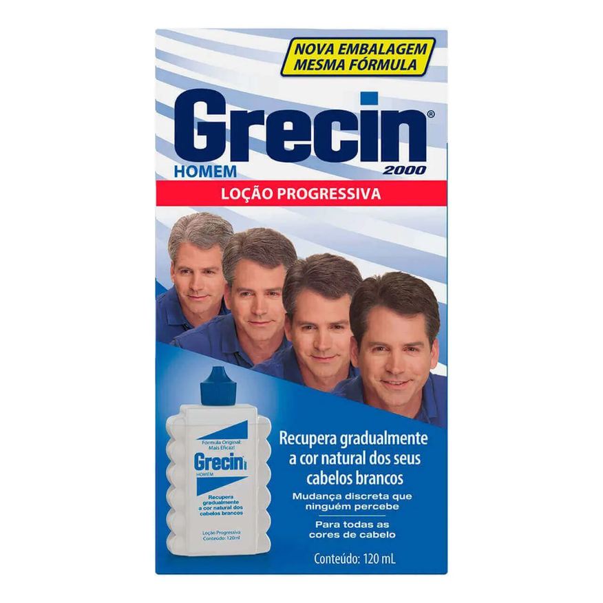 Grecin Loção Progressiva 2000 Homem Tonalizante com 120ml