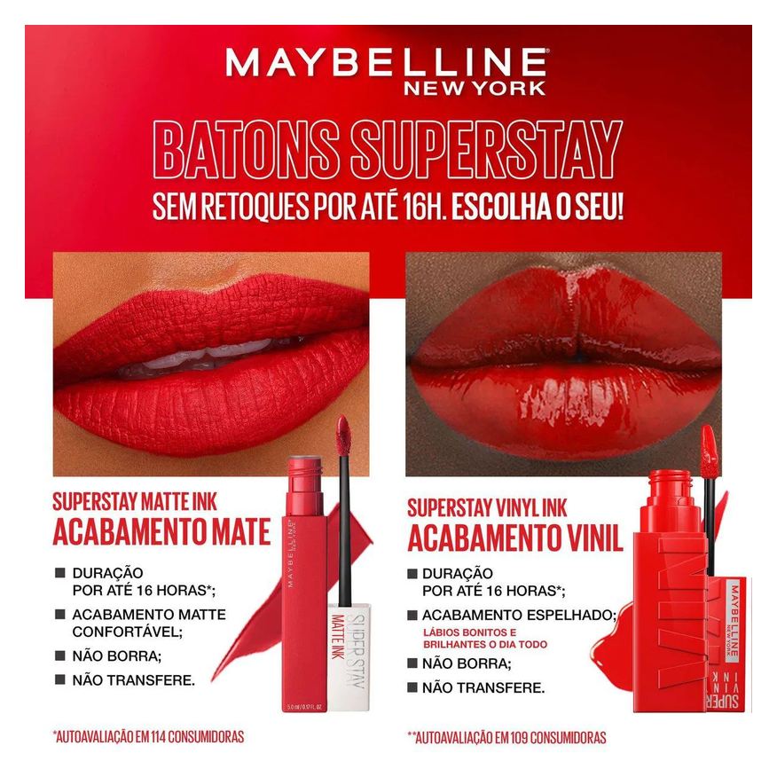 Maybelline Batom Líquido SuperStay Matte Ink City Edition 5ml - 125 Inspirer