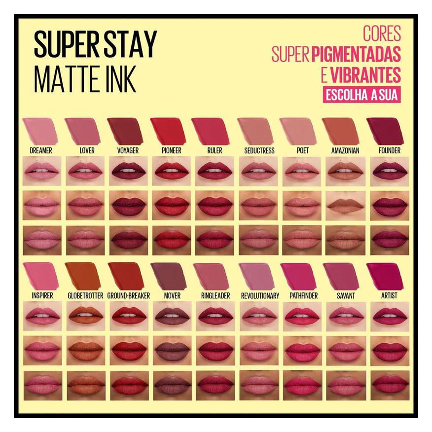 Maybelline Batom Líquido SuperStay Matte Ink City Edition 5ml - 125 Inspirer