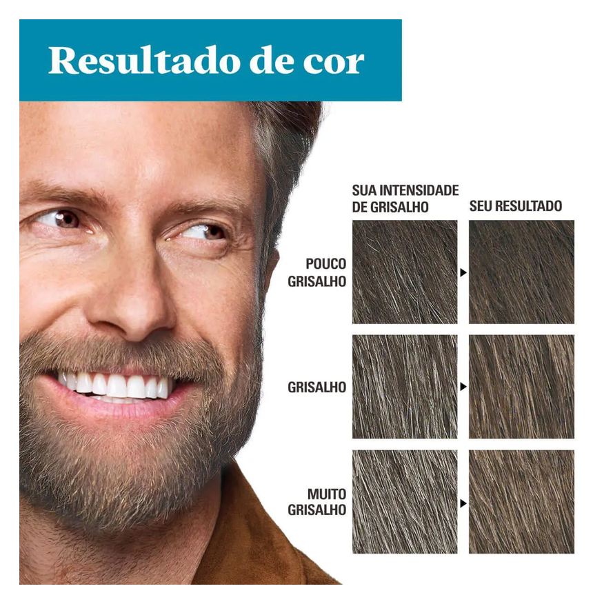 Grecin Tonalizante 5 Just For Men Color Gel Barba e Bigode - Castanho Claro