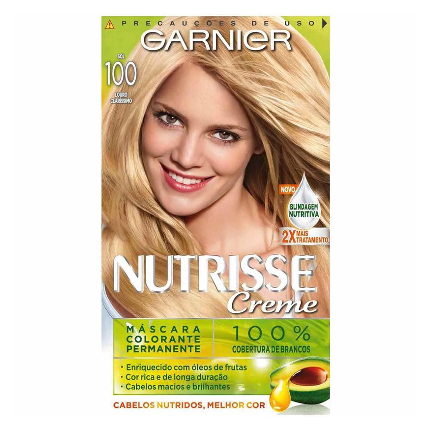 Nutrisse Tinta de Cabelo Permanente Creme - 100 Louro Sol