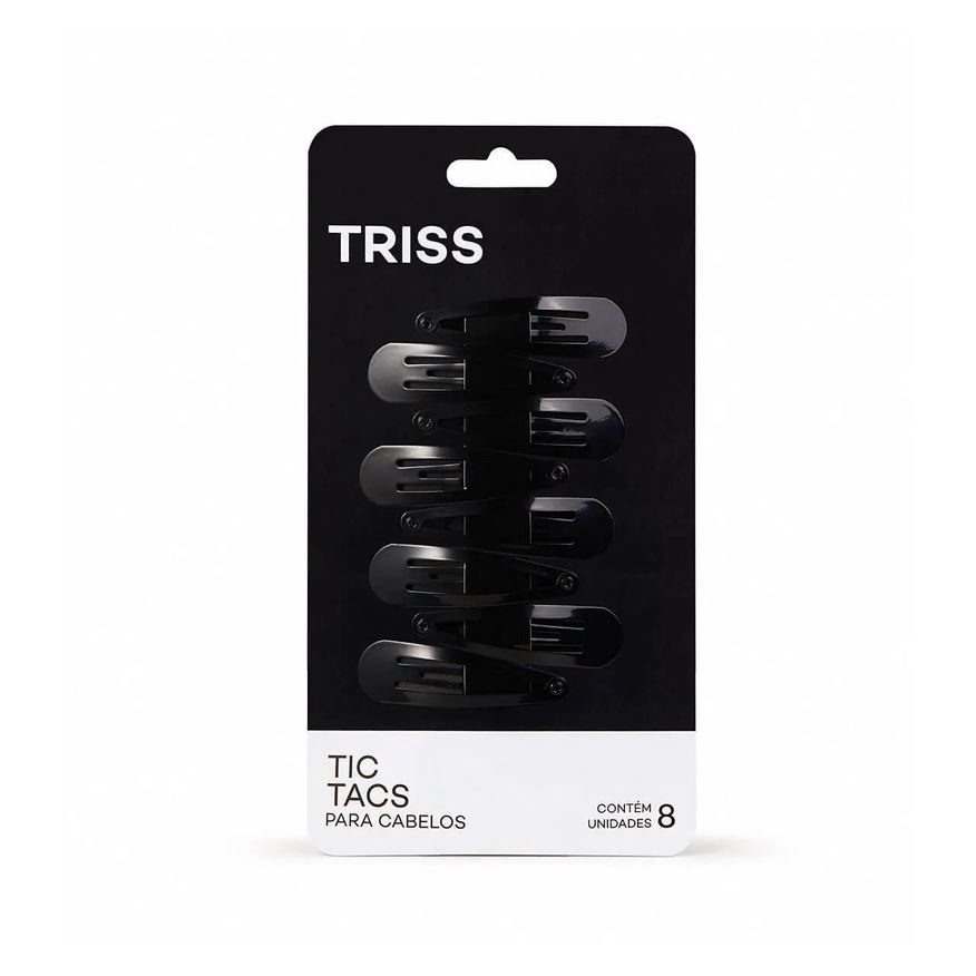Needs Presilha Tic-Tac Preta 10 Unidades