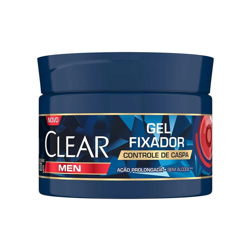Fixador Gel Capilar Clear Men Controle de Caspa com 300g
