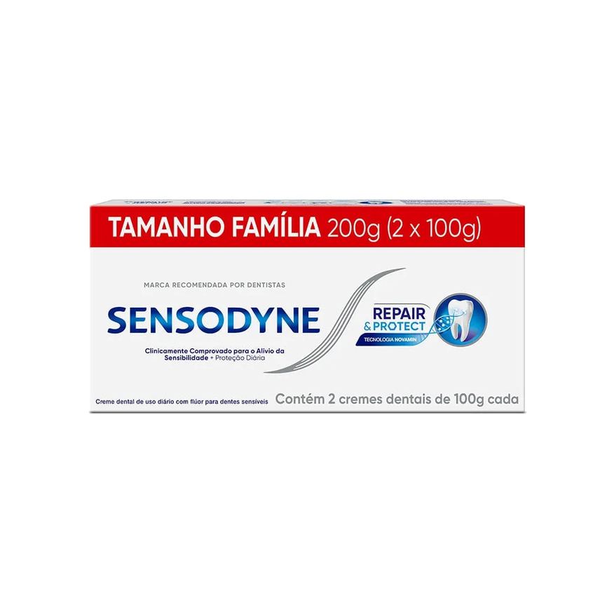 Sensodyne Creme Dental Com 2x100g Repair E Protect