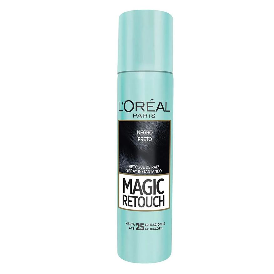 Magic Retouch Retoque de Raiz L'Oréal Paris - Preto Cobre Raízes e Cabelos Brancos na Hora