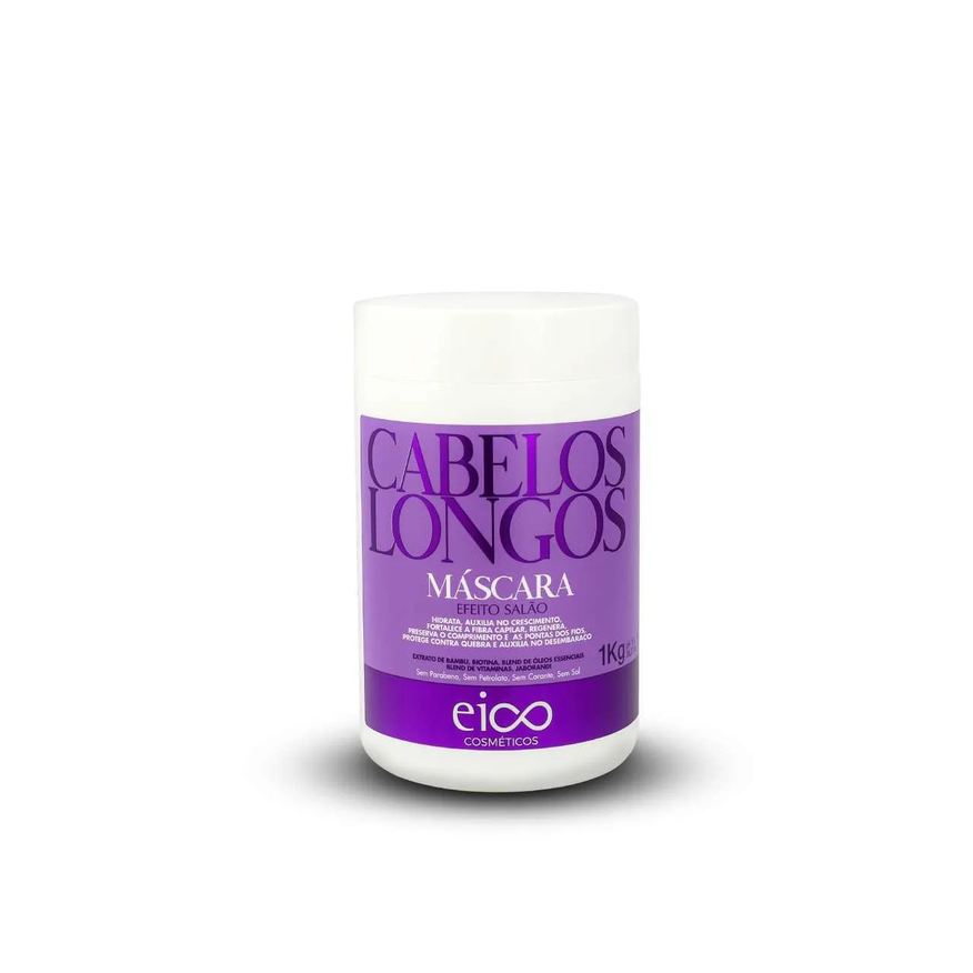 Eico Máscara Capilar Cabelo Longo Efeito Salão 1kg