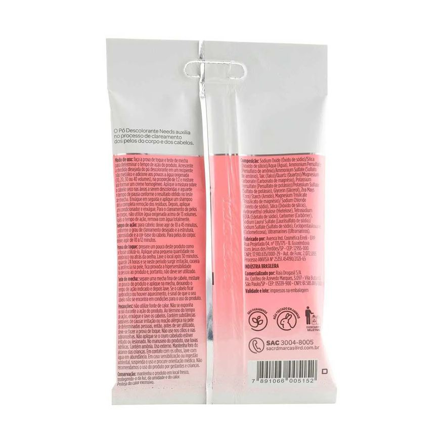 Needs Pó Descolorante Beauty 50g
