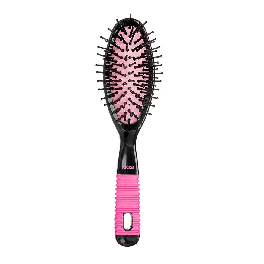 Ricca Escova de Cabelo Black & Pink Pequeno - 1 unidade
