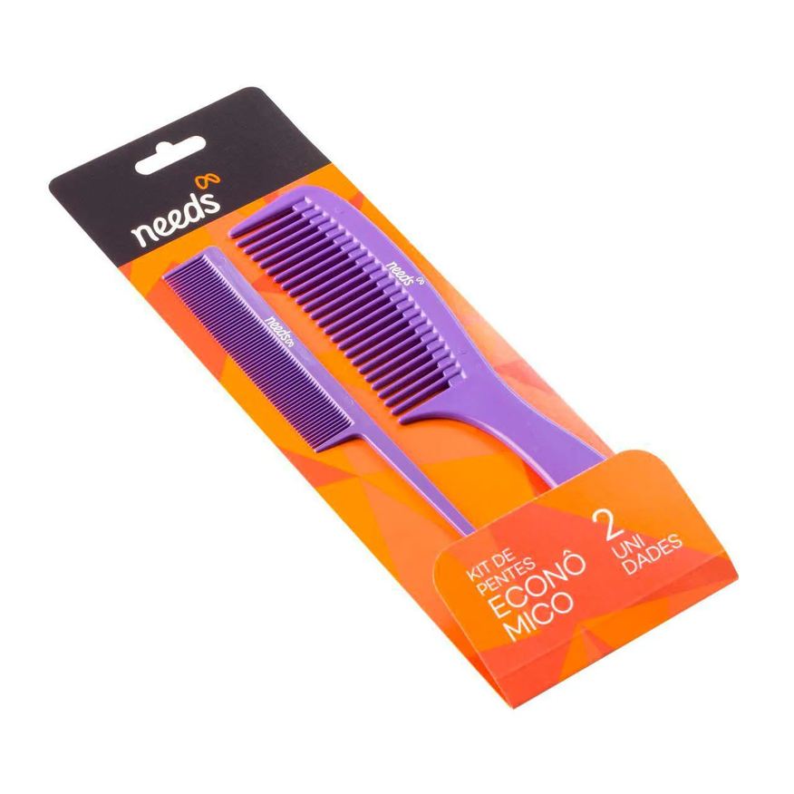 Needs Kit Pente de Cabelo 2 Unidades
