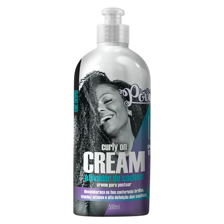 Soul Power Creme para Pentear Cabelo Cacheado Curly On Cream 500ml