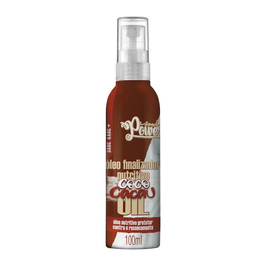 Finalizador Óleo Nutritivo Soul Power Coco e Cacau Oil 100ml