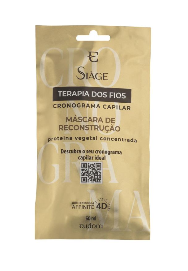 Siàge Máscara de Reconstrução Eudora Terapia dos Fios Cronograma Capilar 60ml