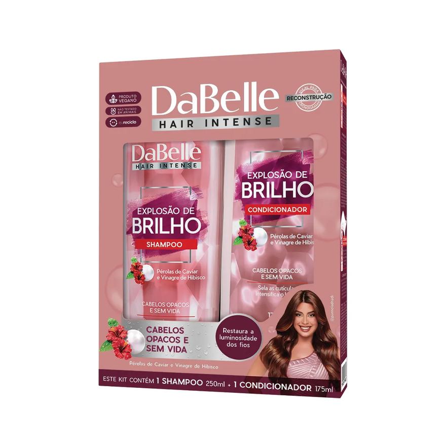 Dabelle Kit Explosão de Brilho Shampoo 250ml + Condicionador 175ml