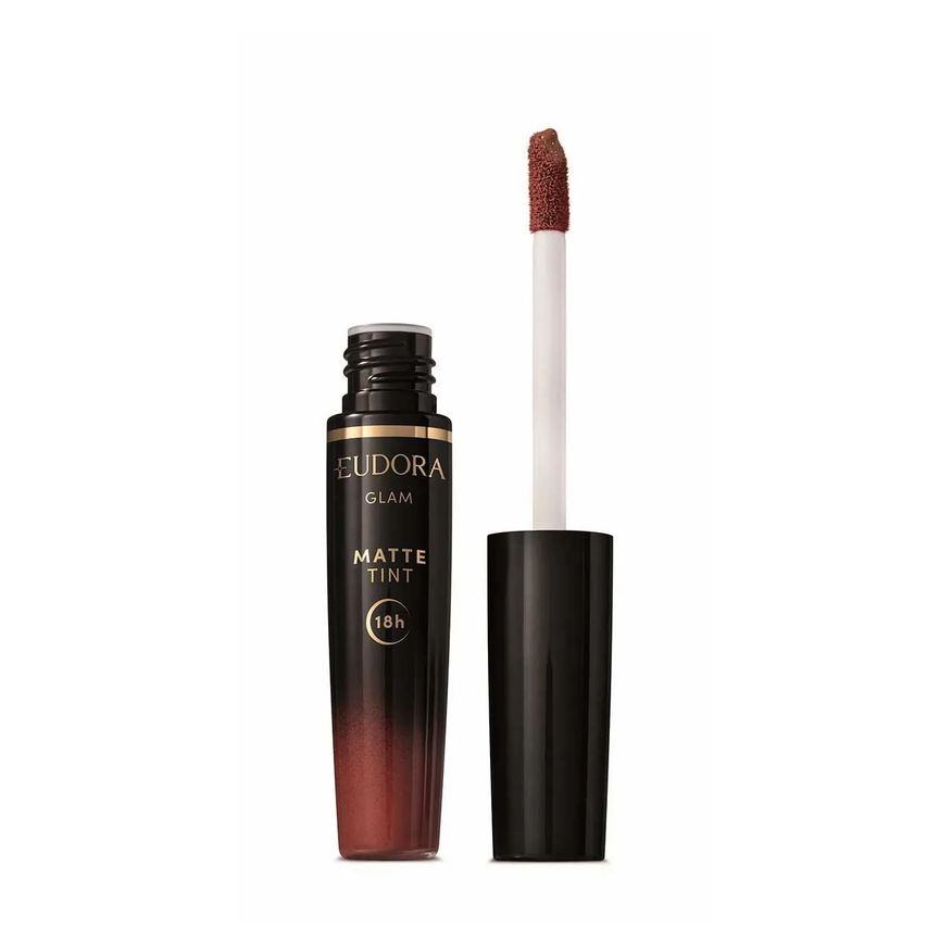 Eudora Batom Líquido Glam Matte Tint 4ml - Castanho Divino