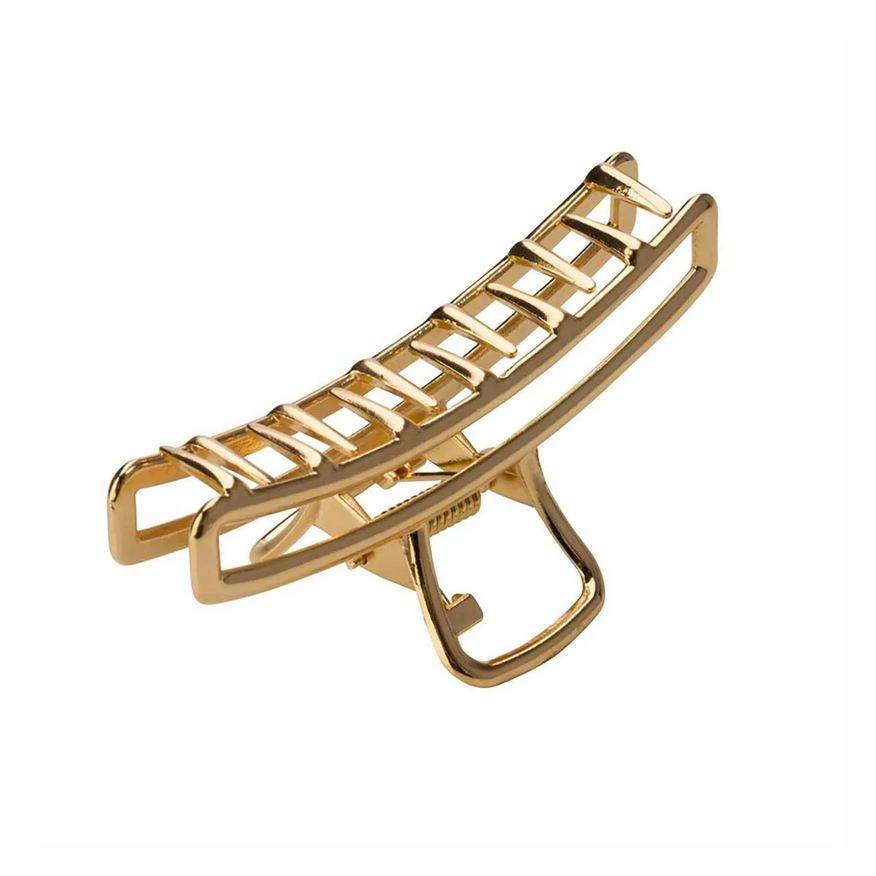 Needs Piranha de Cabelo Metal Dourado Grande 1 Unidade